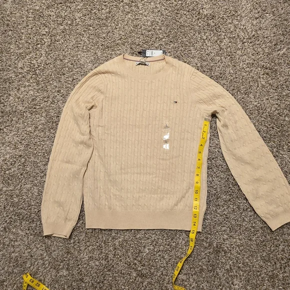 Tommy Hilfiger Beige Cable Knit Sweater - Picture 5 of 10